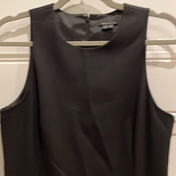 Theory Black Sheath Dress with Satin Bow - Picture 4 of 6